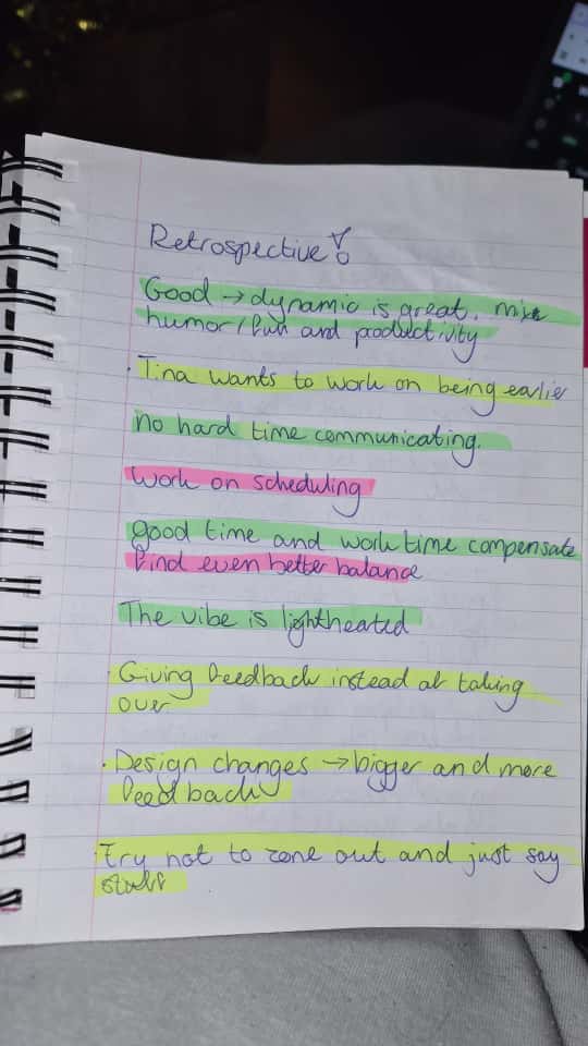 First retrospective notes