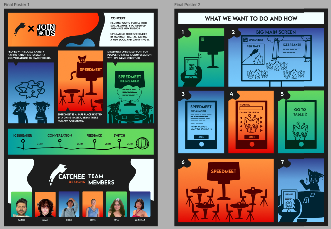 Poster for Catchee Designs with my assets