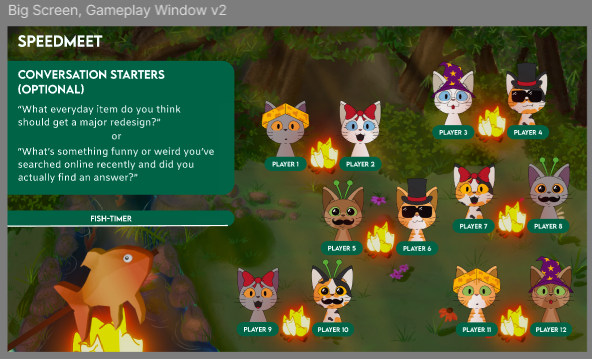 First version of conversation starters