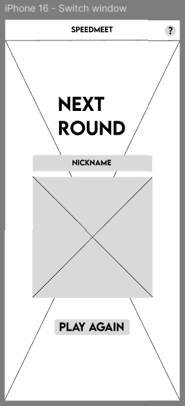 Play again button on the bottom